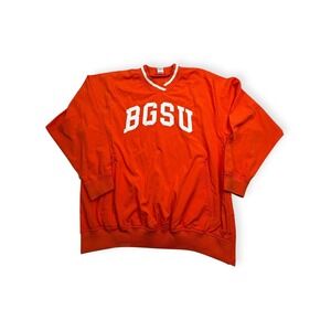 ZooZatz BGSU Bowling Green State University Orange Windbreaker Pullover Mens M
